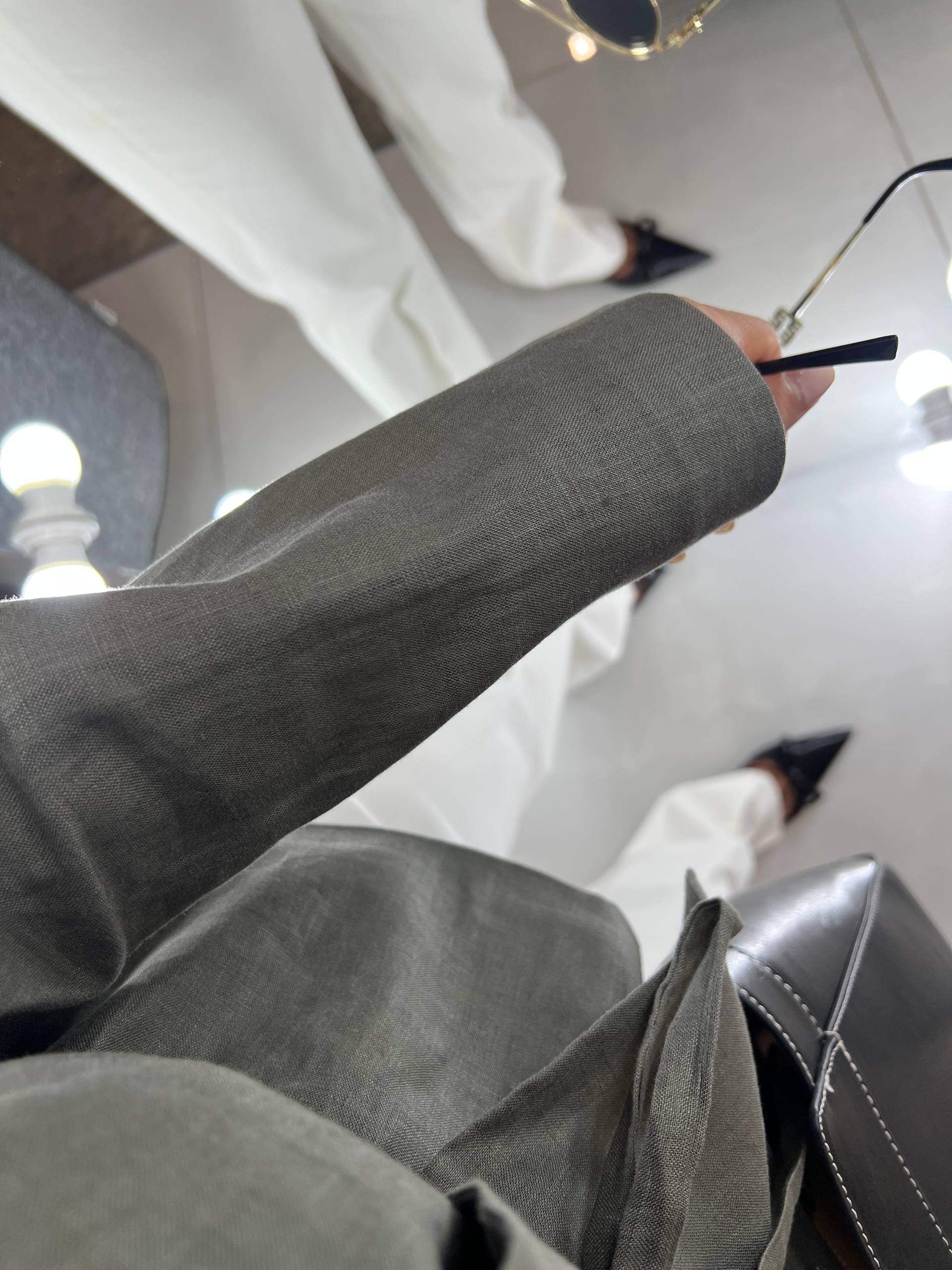کت یقه ایستاده لینن - تصویر 2